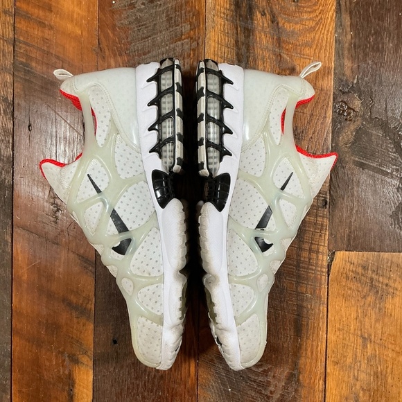 Nike x Stüssy Zoom Spiridon Cage 2 White Red Sneakers Men’s Size 13 - Picture 13 of 16